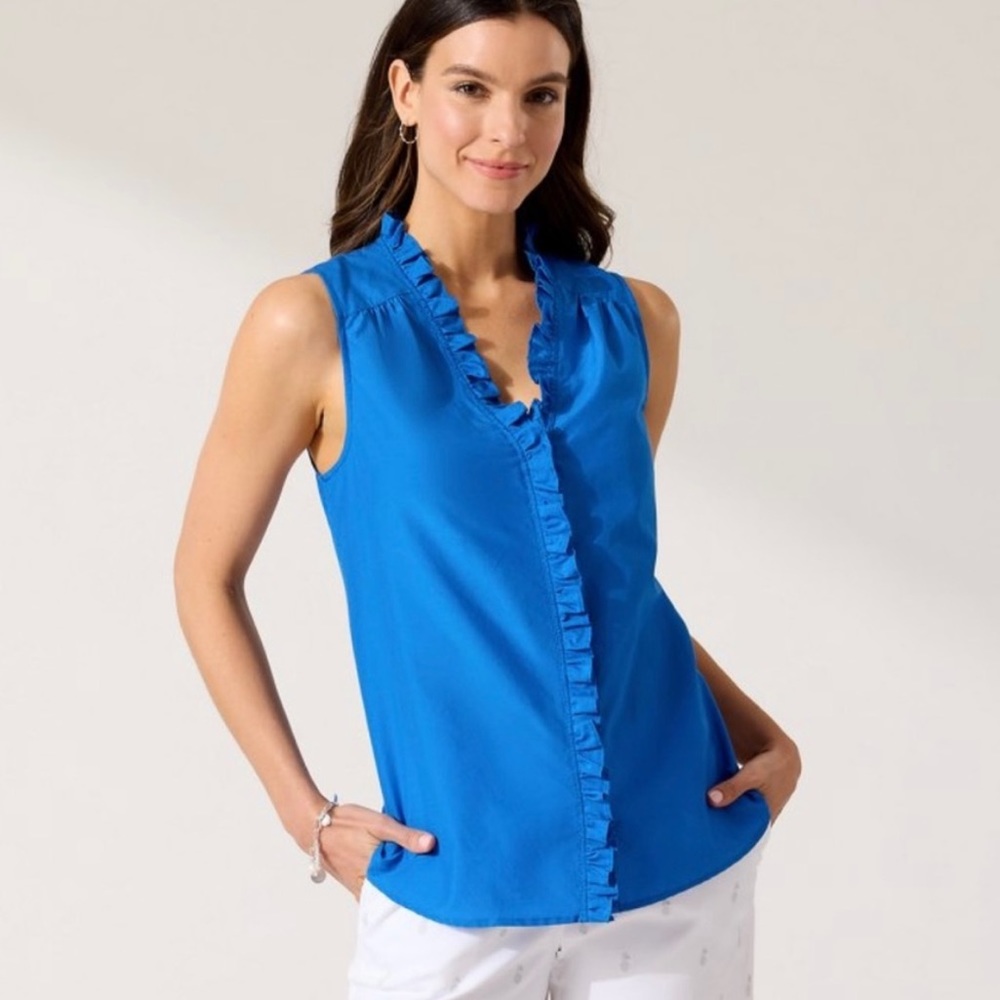 Tommy Bahama Ladies Size Small Aqua Amara Top